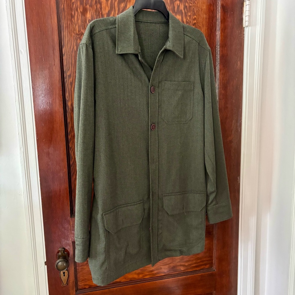 Olive Green Men's Overshirt